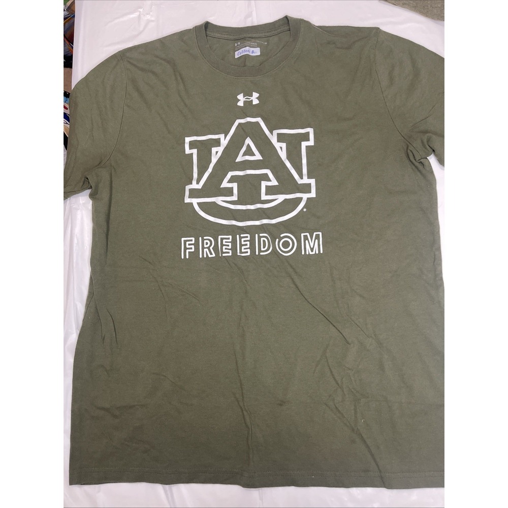 Under Armour Auburn Men's Large Short Sleeve Green T-Shirt